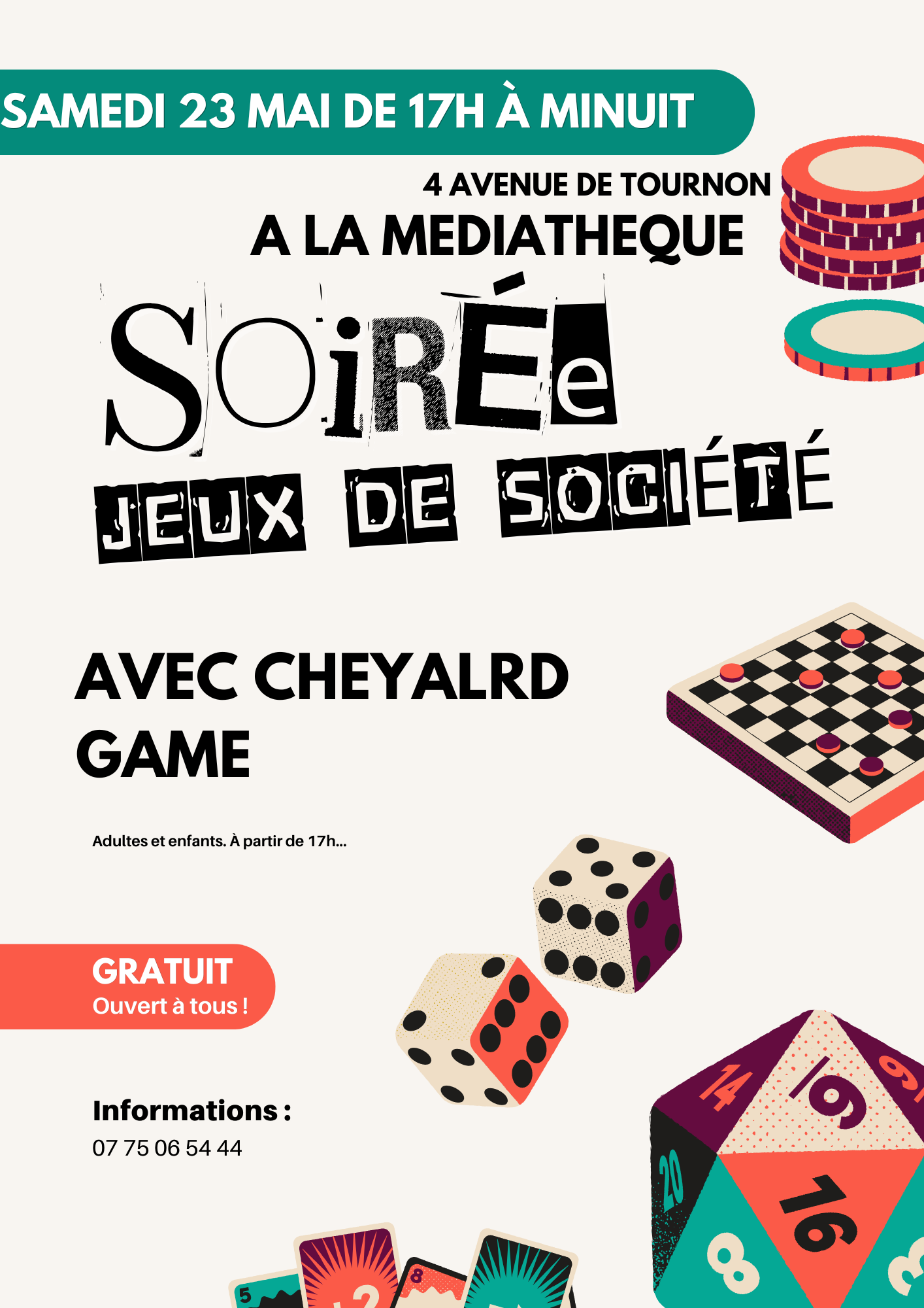 Soirée jeux 23 mai 2026